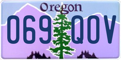 OR license plate 069QOV