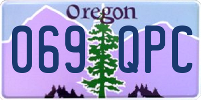 OR license plate 069QPC
