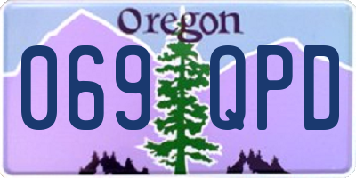 OR license plate 069QPD