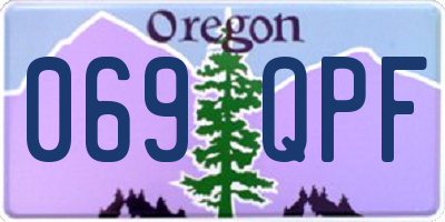 OR license plate 069QPF