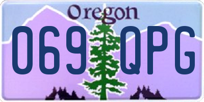 OR license plate 069QPG
