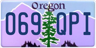 OR license plate 069QPI