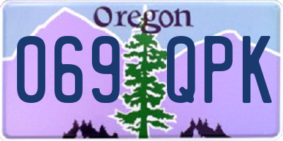 OR license plate 069QPK