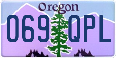 OR license plate 069QPL