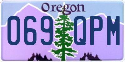 OR license plate 069QPM