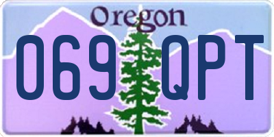 OR license plate 069QPT