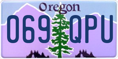 OR license plate 069QPU