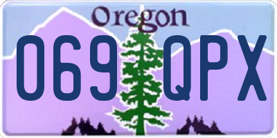 OR license plate 069QPX