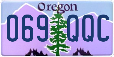 OR license plate 069QQC