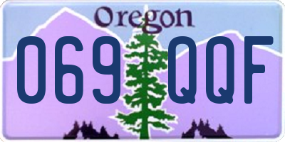 OR license plate 069QQF