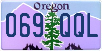OR license plate 069QQL