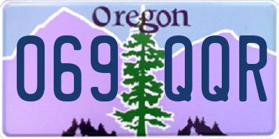 OR license plate 069QQR