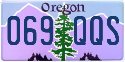 OR license plate 069QQS
