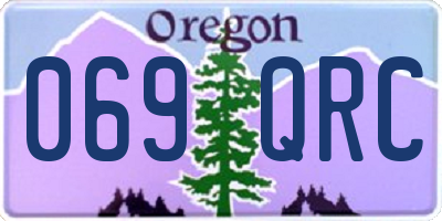 OR license plate 069QRC