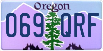 OR license plate 069QRF