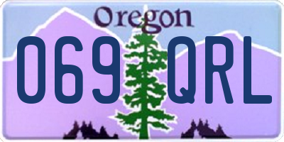 OR license plate 069QRL