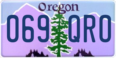 OR license plate 069QRO