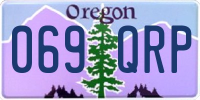 OR license plate 069QRP