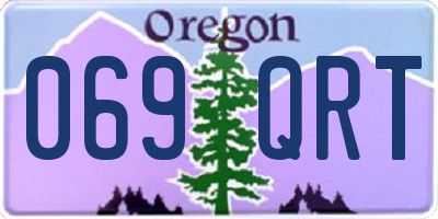 OR license plate 069QRT