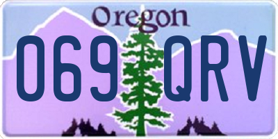 OR license plate 069QRV
