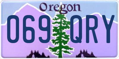 OR license plate 069QRY