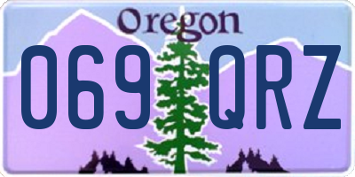 OR license plate 069QRZ