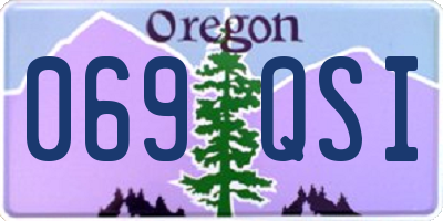 OR license plate 069QSI