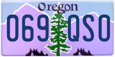 OR license plate 069QSO