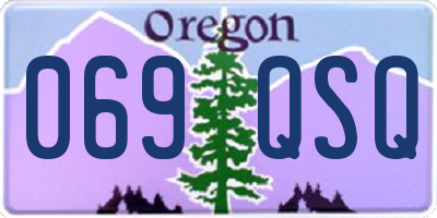 OR license plate 069QSQ