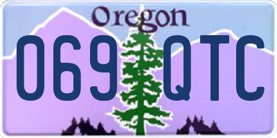 OR license plate 069QTC