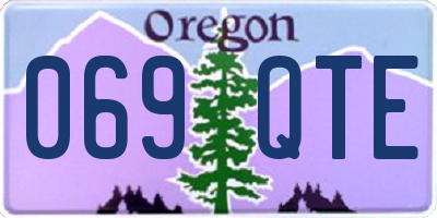 OR license plate 069QTE
