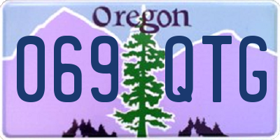 OR license plate 069QTG