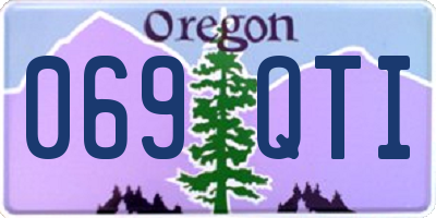 OR license plate 069QTI