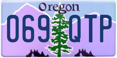 OR license plate 069QTP