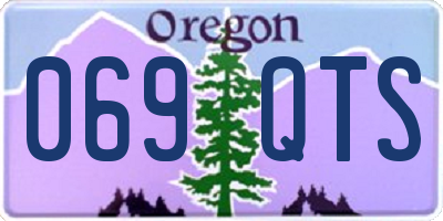 OR license plate 069QTS