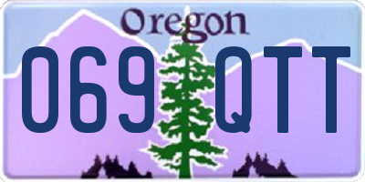OR license plate 069QTT
