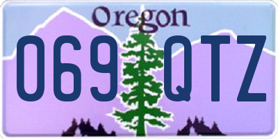 OR license plate 069QTZ