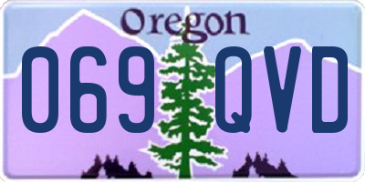 OR license plate 069QVD