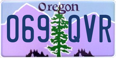 OR license plate 069QVR