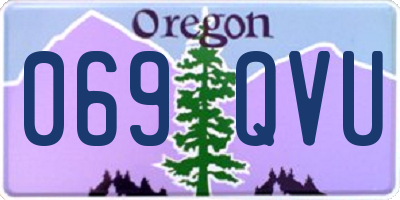 OR license plate 069QVU