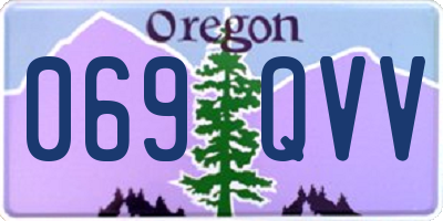 OR license plate 069QVV