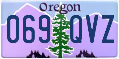 OR license plate 069QVZ