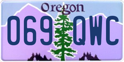OR license plate 069QWC