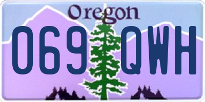 OR license plate 069QWH