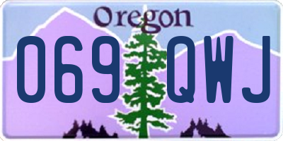 OR license plate 069QWJ