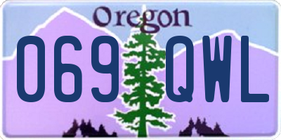 OR license plate 069QWL