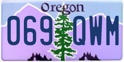 OR license plate 069QWM
