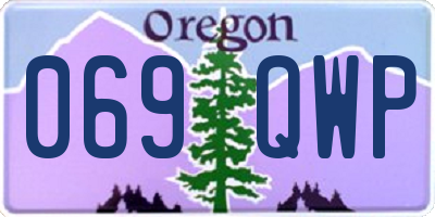 OR license plate 069QWP