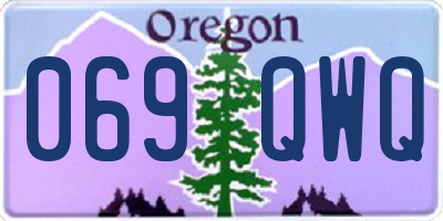 OR license plate 069QWQ