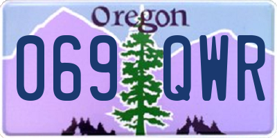 OR license plate 069QWR